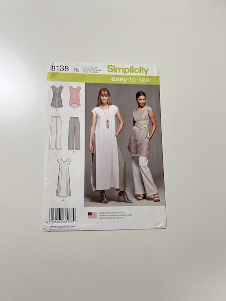 Simplicity Simplicity Pattern 8138 Misses' Easy-to-Sew Tunics and Pull-on  Pants