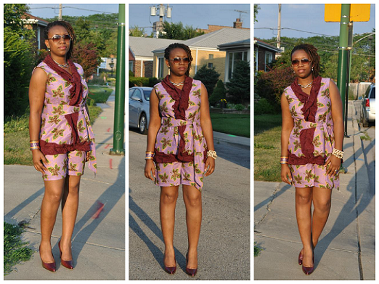 OOTD – DIY African Print (Ankara) Dress + Review B5520